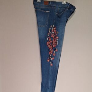 Tommy Hilfiger Blue Jeans with Red Embroidery